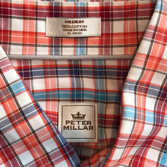 Peter Millar Men’s check sport shirt - Picture 4 of 4